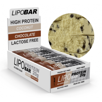 Lipobar - 20x50g Coconut With Chocolate Crisps (До 11.24)