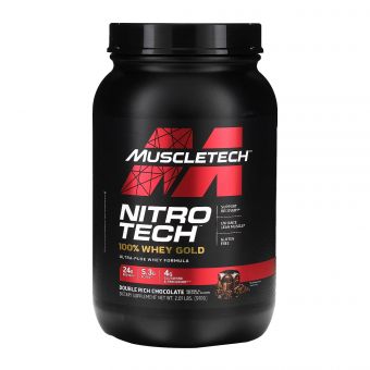 Nitro Tech 100% Whey Gold - 908g Double Rich Chocolate