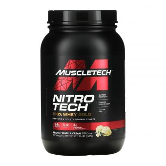 Nitro Tech 100% Whey Gold - 908g French Vanilla Cream