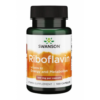 Riboflavin Vitamin B-2 100mg - 100caps (До 02.25)