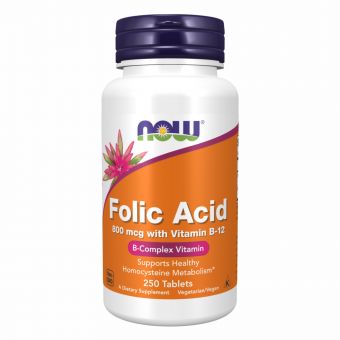 Folic Acid 800mcg - 250 tabs