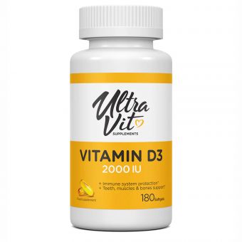 Vitamin D3 2000 IU - 180 softgels