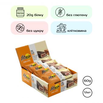 FitWin - 12х60g Caramel Peanuts