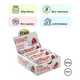 Forma Bar - 12x60g Strawberry yogurt