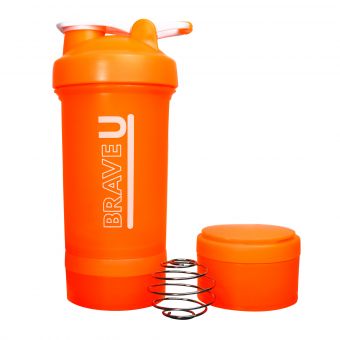 Shaker with containers 3 in 1 - 600ml Orange