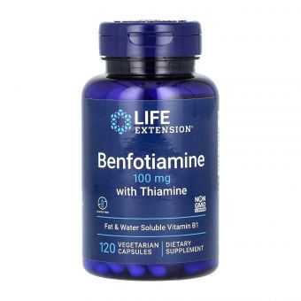 Benfotiamine with Thiamine	100 mg - 120 vcaps