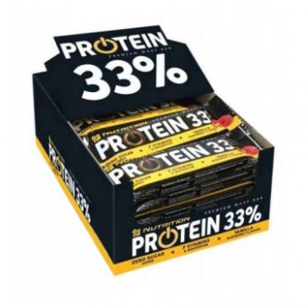 Protein 33% Bar - 25x50g Vanilla-Rapsberry (До 11.24)