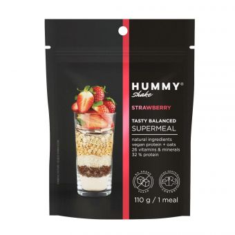 Hummy Shake Tasty Balanced Supermeal - 110g Strawberry