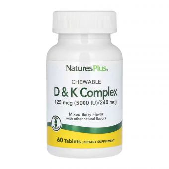 VIT D & K Complex 125mcg 5000 IU/ 240 mcg - 60 tabs