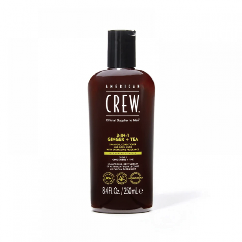 Шампунь American Crew Energizing Shampoo, Conditioner and Body wash Ginger Tea 250мл