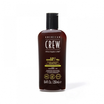 Шампунь American Crew Energizing Shampoo, Conditioner and Body wash Ginger Tea 250мл