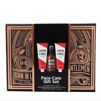 Подарунковий бокс Hawkins&Brimble Face Gift box (daily moisturiser + facial scrub + face wash)