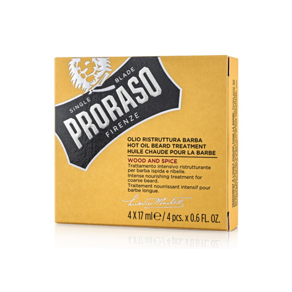 Интенсивный уход за бородой Proraso Hot Oil Beard Treatment WS 4x17ML