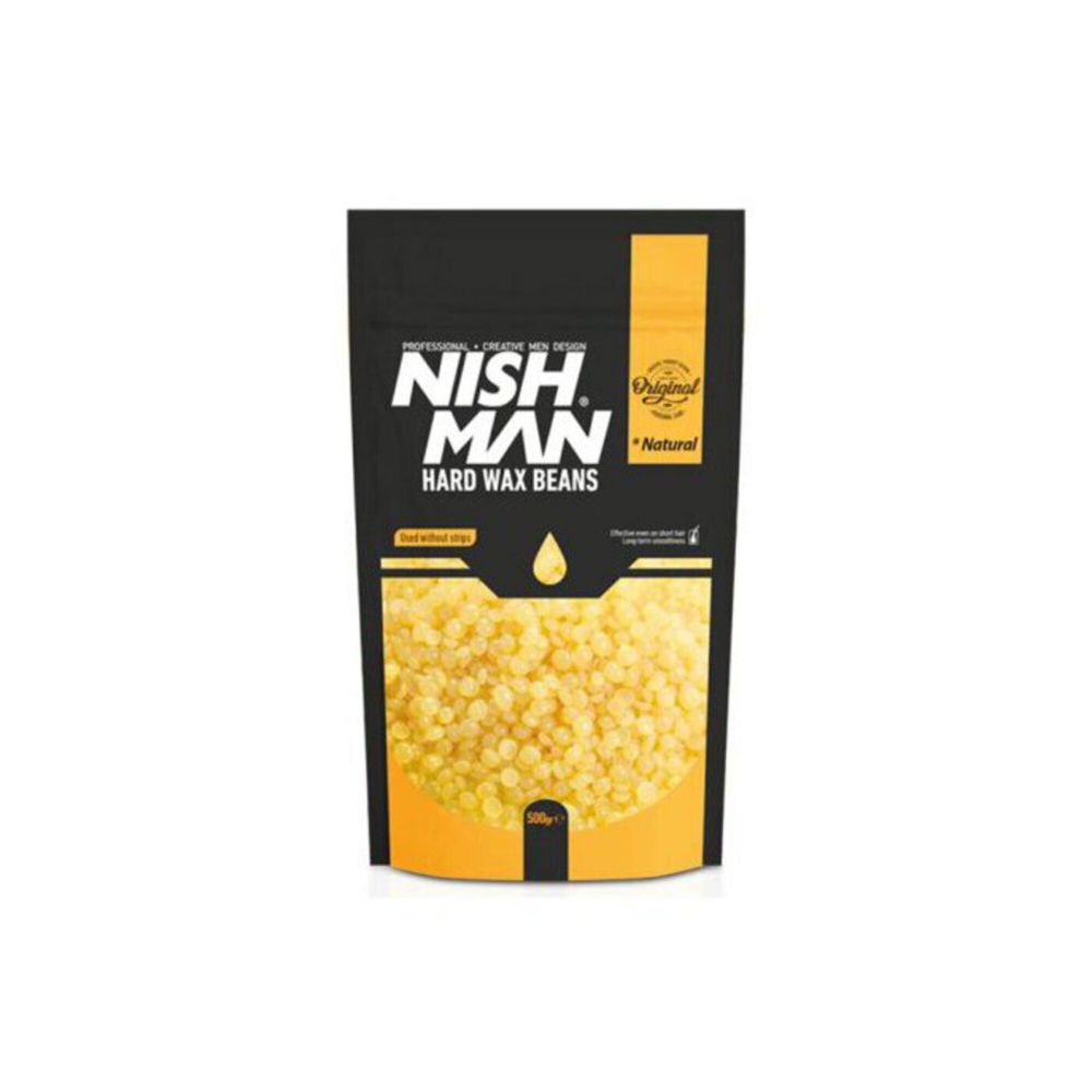 Воск для депиляции Nishman Hard Wax Beans Natural 500gр