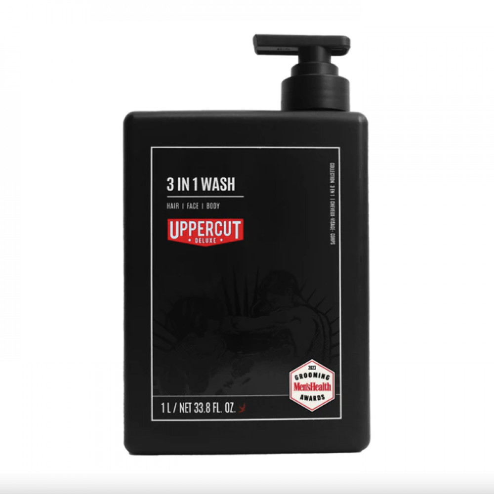 Шампунь 3 в 1 Uppercut Deluxe 3 in 1 Wash 1000ml