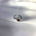 Серебряное кольцо Tiva с натуральным рубином 1.05ct, вес изделия 1,6 гр (2021513) 16.5 размер