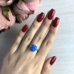 Серебряное кольцо Tiva с опалом 1.875ct, вес изделия 2,18 гр (2024132) 18 размер