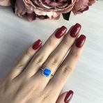 Серебряное кольцо Tiva с опалом 1.156ct, вес изделия 2,53 гр (2024293) 17 размер