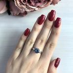 Серебряное кольцо Tiva с мистик топазом 1.685ct, вес изделия 2,71 гр (2025825) 18 размер