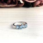 Серебряное кольцо Tiva с натуральным топазом 2.133ct, вес изделия 2,3 гр (2030676) 17 размер