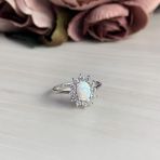 Серебряное кольцо Tiva с опалом 0.308ct, вес изделия 2,47 гр (2040200) 17.5 размер