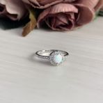 Серебряное кольцо Tiva с опалом 0.558ct, вес изделия 1,54 гр (2040798) 18 размер