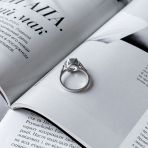 Серебряное кольцо Tiva с натуральным топазом 4.289ct, вес изделия 4,16 гр (2042457) 17 размер