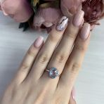 Серебряное кольцо Tiva с натуральным топазом 2.76ct, вес изделия 3,33 гр (2042525) 17.5 размер