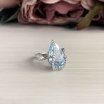 Серебряное кольцо Tiva с натуральным топазом 5.47ct, вес изделия 4,18 гр (2042587) 17.5 размер