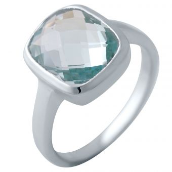 Серебряное кольцо Tiva с натуральным топазом 5.755ct, вес изделия 4,6 гр (2042600) 18 размер