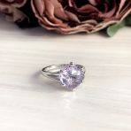 Серебряное кольцо Tiva с натуральным аметистом 2.3ct, вес изделия 3,75 гр (2048923) 17 размер