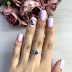 Серебряное кольцо Tiva с мистик топазом 0.759ct, вес изделия 1,51 гр (2049104) 16.5 размер