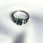 Серебряное кольцо Tiva с мистик топазом 2.852ct, вес изделия 2,92 гр (2058434) 17 размер