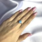 Серебряное кольцо Tiva с опалом 0.788ct, вес изделия 2,14 гр (2060987) 17 размер