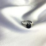 Срібне кільце Tiva з натуральним сапфіром 3.878ct, вага виробу 3,85 гр (2063124) розмір 17.5