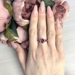 Серебряное кольцо Tiva с натуральным рубином 2.542ct, вес изделия 2,96 гр (2065326) 18.5 размер