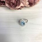 Серебряное кольцо Tiva с натуральным топазом 2.621ct, вес изделия 3,87 гр (2065364) 18 размер