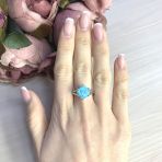 Серебряное кольцо Tiva с опалом 1.742ct, вес изделия 3,01 гр (2073161) 18 размер