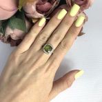 Серебряное кольцо Tiva с Султанит султанитом 3.884ct, вес изделия 3,72 гр (2084839) 18 размер