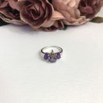 Серебряное кольцо Tiva с аметрином nano 1.7ct, вес изделия 2,71 гр (2088394) 18.5 размер