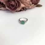 Серебряное кольцо Tiva с натуральным изумрудом 2.043ct, вес изделия 2,6 гр (2090687) 17 размер