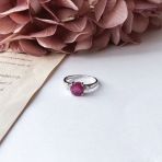 Серебряное кольцо Tiva с натуральным рубином 2.615ct, вес изделия 2,85 гр (2096184) 18 размер