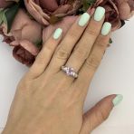 Серебряное кольцо Tiva с натуральным аметистом 1.825ct, вес изделия 3,54 гр (2098614) 17 размер