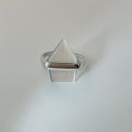 Серебряное кольцо Tiva с кошачьим глазом 4.033ct, вес изделия 3,44 гр (2107699) 17 размер