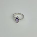 Серебряное кольцо Tiva с натуральным аметистом 1.517ct, вес изделия 3,5 гр (2108870) 18.5 размер