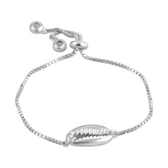 Серебряный браслет Tiva с фианитами, вес изделия 5,85 гр (2115649) adjustable размер