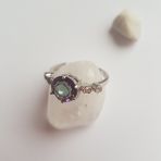 Серебряное кольцо Tiva с мистик топазом 1.85ct, вес изделия 2,58 гр (2118718) 18 размер