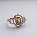 Серебряное кольцо Tiva с мистик топазом 1.53ct, вес изделия 2,74 гр (2122937) 17 размер