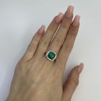 Серебряное кольцо Tiva с опалом 1.954ct, вес изделия 3,31 гр (2125372) 19 размер