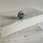 Серебряное кольцо Tiva с топазом Лондон Блю 3.014ct, вес изделия 3,61 гр (2127420) 18 размер